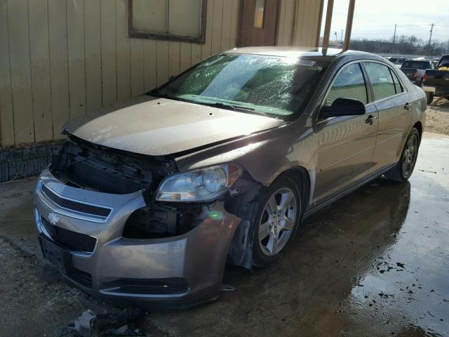 1G1ZA5E02A4124591 - 2010 CHEVROLET MALIBU LS BROWN photo 2