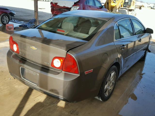 1G1ZA5E02A4124591 - 2010 CHEVROLET MALIBU LS BROWN photo 4