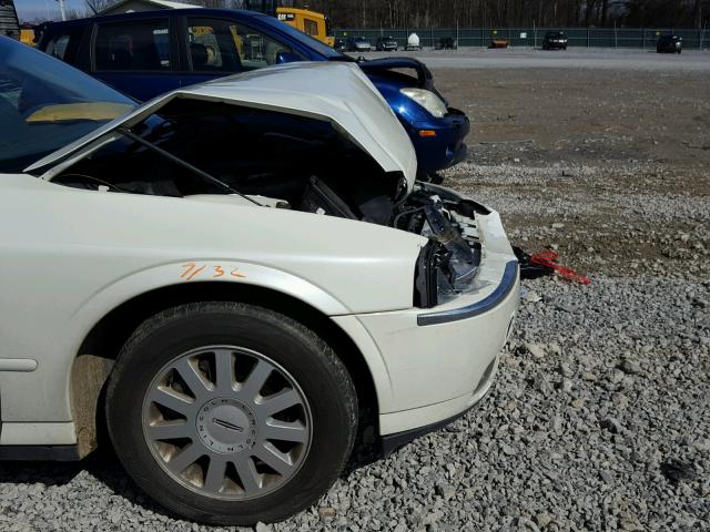 1LNHM86SX5Y625640 - 2005 LINCOLN LS WHITE photo 9