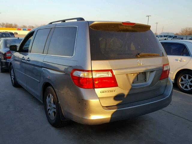 5FNRL38746B094251 - 2006 HONDA ODYSSEY EX SILVER photo 3