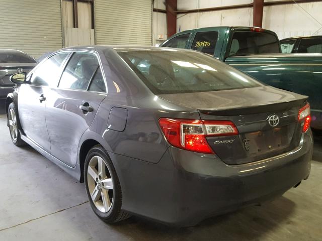 4T1BF1FK5DU281888 - 2013 TOYOTA CAMRY L GRAY photo 3