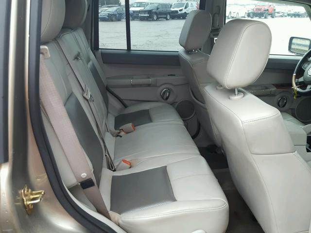 1J8HG58246C257843 - 2006 JEEP COMMANDER ოქროსფერი ფოტო 6