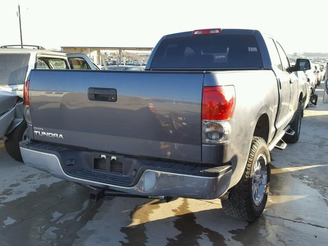 5TFRU541X7X005283 - 2007 TOYOTA TUNDRA DOU GRAY photo 4