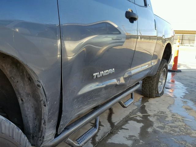 5TFRU541X7X005283 - 2007 TOYOTA TUNDRA DOU GRAY photo 9