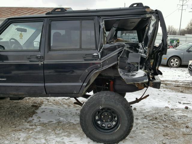 1J4FF68S8XL666267 - 1999 JEEP CHEROKEE S BLACK photo 9