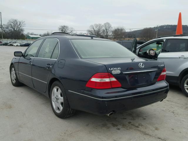 JTHBN36F040149665 - 2004 LEXUS LS 430 BLUE photo 3