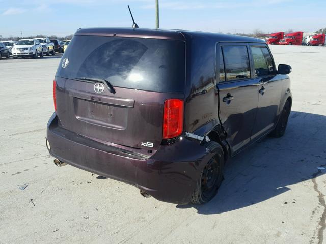 JTLKE50E391090338 - 2009 TOYOTA SCION XB 栗色 照片 4
