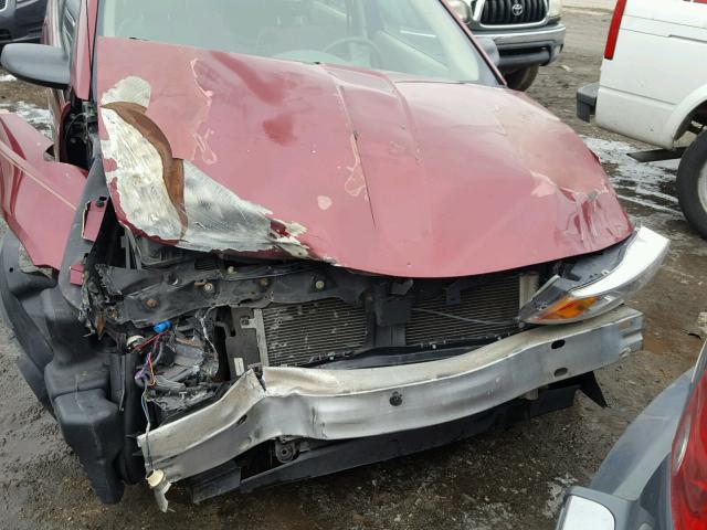 1G8AZ52F54Z175087 - 2004 SATURN ION LEVEL RED photo 7