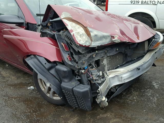 1G8AZ52F54Z175087 - 2004 SATURN ION LEVEL RED photo 9