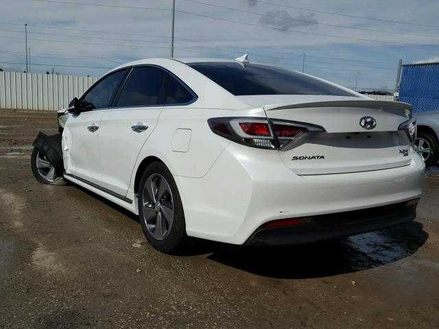 KMHE34L12HA046746 - 2017 HYUNDAI SONATA HYB WHITE photo 3