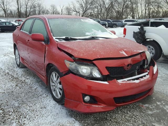 1NXBU40E29Z149138 - 2009 TOYOTA COROLLA BA RED photo 1