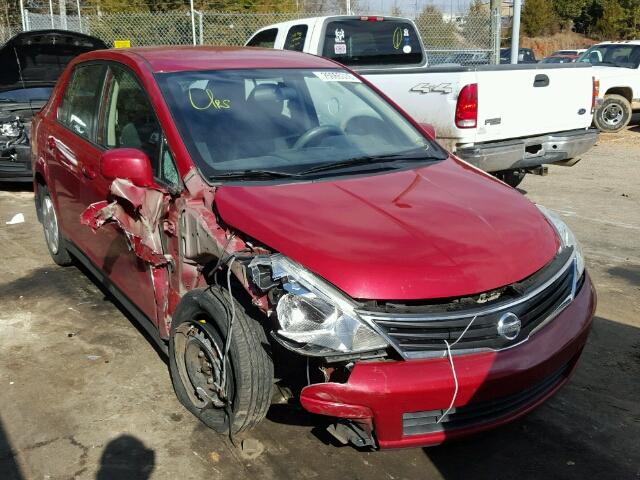 3N1BC1AP5AL381899 - 2010 NISSAN VERSA S RED photo 1