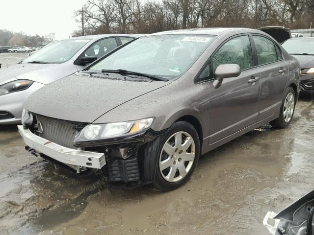 1HGFA16599L015657 - 2009 HONDA CIVIC LX TAN photo 2