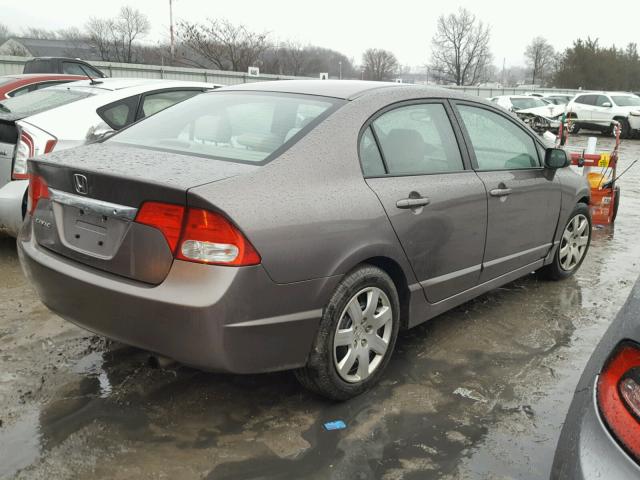 1HGFA16599L015657 - 2009 HONDA CIVIC LX TAN photo 4