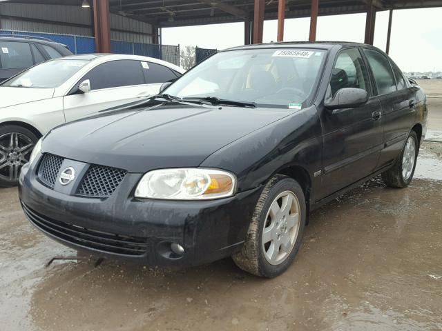 3N1CB51D46L557157 - 2006 NISSAN SENTRA 1.8 BLACK photo 2