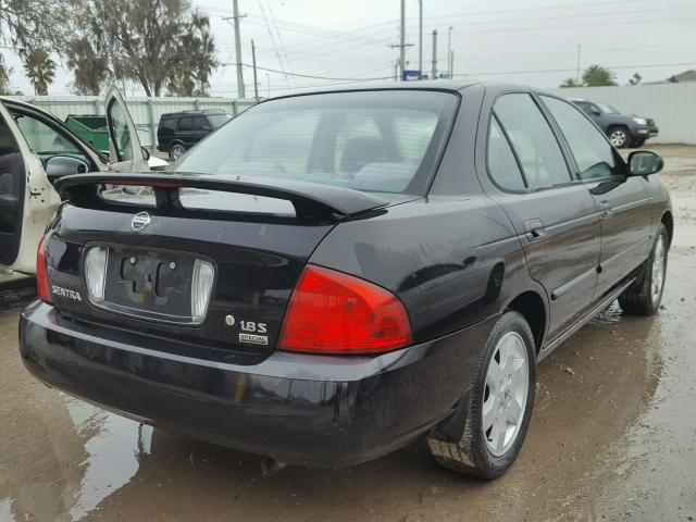 3N1CB51D46L557157 - 2006 NISSAN SENTRA 1.8 BLACK photo 4