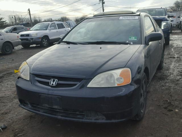 1HGEM22903L039483 - 2003 HONDA CIVIC EX BLACK photo 2