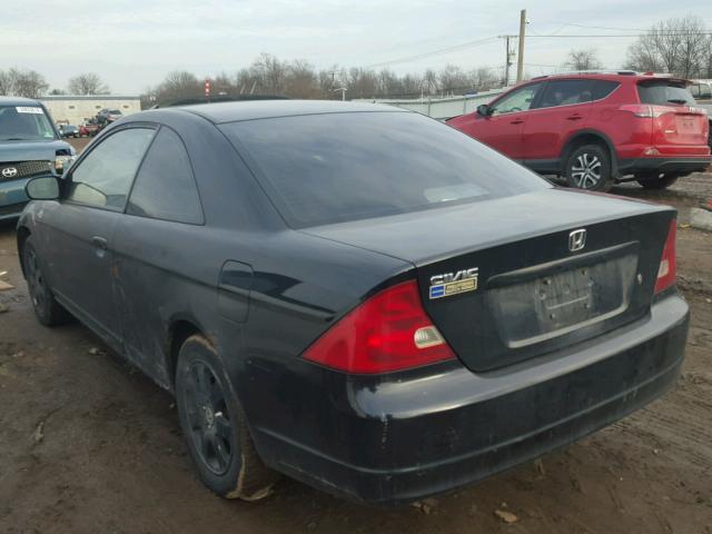 1HGEM22903L039483 - 2003 HONDA CIVIC EX BLACK photo 3