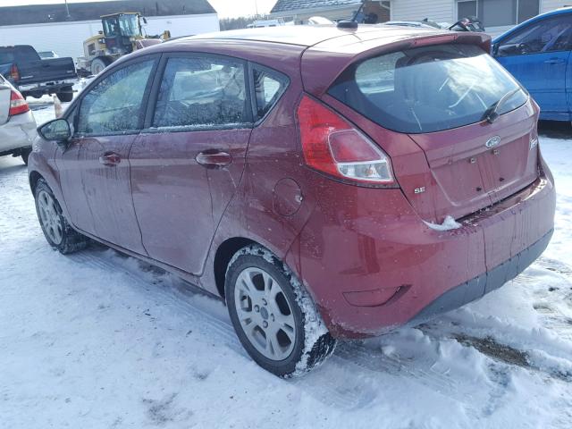 3FADP4EJ5GM193183 - 2016 FORD FIESTA SE RED photo 3