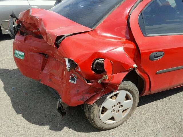 1B3ES26C84D551774 - 2004 DODGE NEON/SE RED photo 9