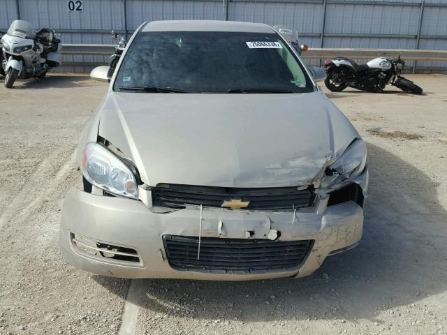 2G1WA5EK9A1200369 - 2010 CHEVROLET IMPALA LS BEIGE photo 9