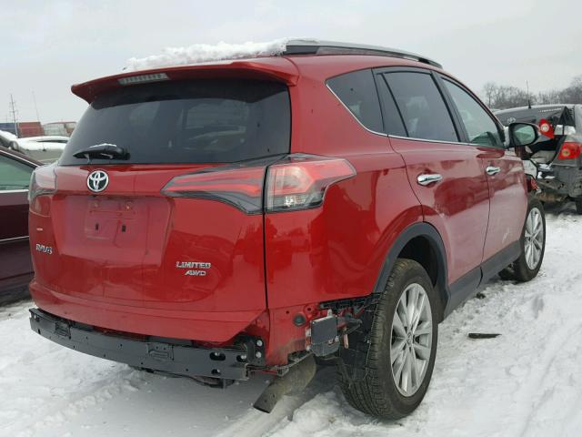 2T3DFREV1HW572131 - 2017 TOYOTA RAV4 LIMIT RED photo 4