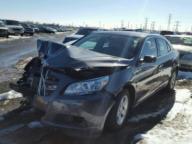 1G11C5SAXDF204086 - 2013 CHEVROLET MALIBU 1LT CHARCOAL photo 2