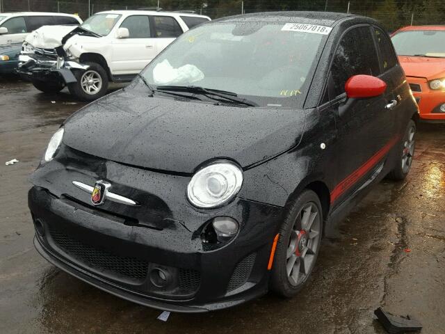 3C3CFFFH0FT504009 - 2015 FIAT 500 ABARTH BLACK photo 2