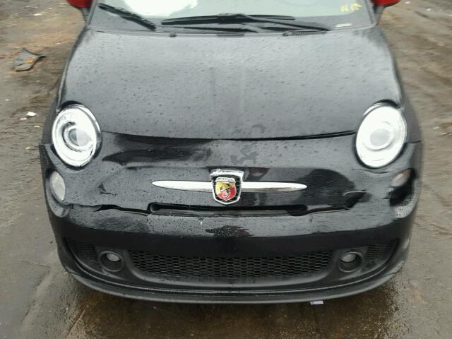 3C3CFFFH0FT504009 - 2015 FIAT 500 ABARTH BLACK photo 9