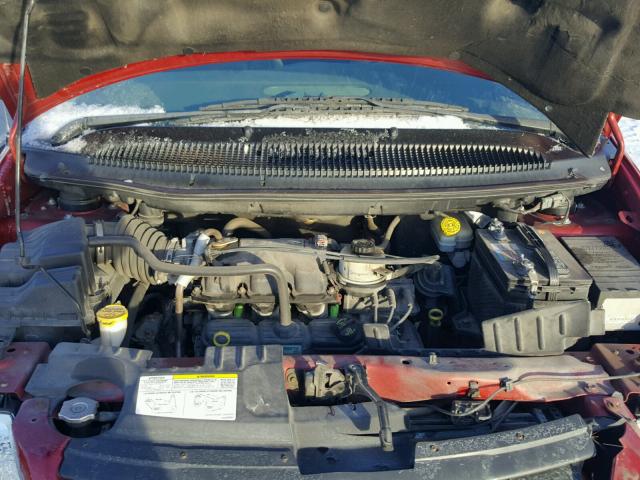 1A4GP45R76B720525 - 2006 CHRYSLER TOWN & COU MAROON photo 7