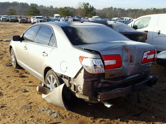 3LNHM26T28R652212 - 2008 LINCOLN MKZ SILVER photo 3