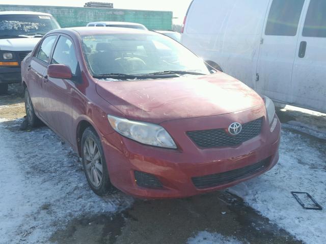 1NXBU40E29Z026486 - 2009 TOYOTA COROLLA RED photo 1