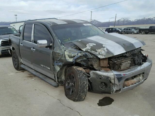 1N6AA07A24N584469 - 2004 NISSAN TITAN XE GREEN photo 1