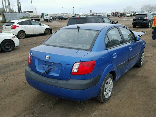 KNADE223996558829 - 2009 KIA RIO BASE BLUE photo 4