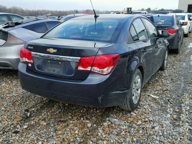 1G1PA5SH0E7364115 - 2014 CHEVROLET CRUZE LS BLUE photo 4