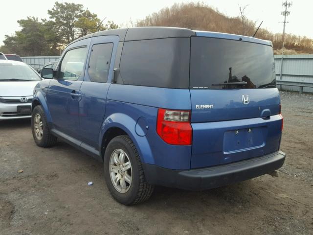 5J6YH287X8L001508 - 2008 HONDA ELEMENT EX BLUE photo 3