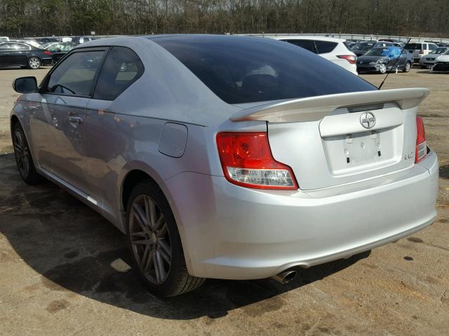 JTKJF5C72D3046824 - 2013 TOYOTA SCION TC SILVER photo 3