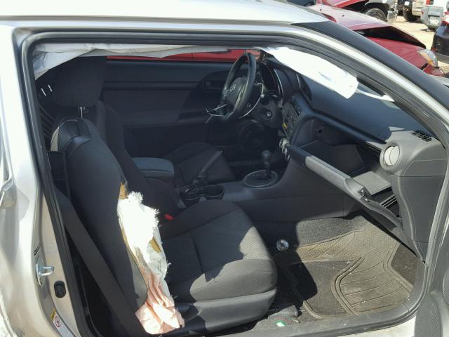 JTKJF5C72D3046824 - 2013 TOYOTA SCION TC 银色 照片 5