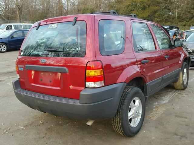 1FMYU02194KB19524 - 2004 FORD ESCAPE XLS RED photo 4