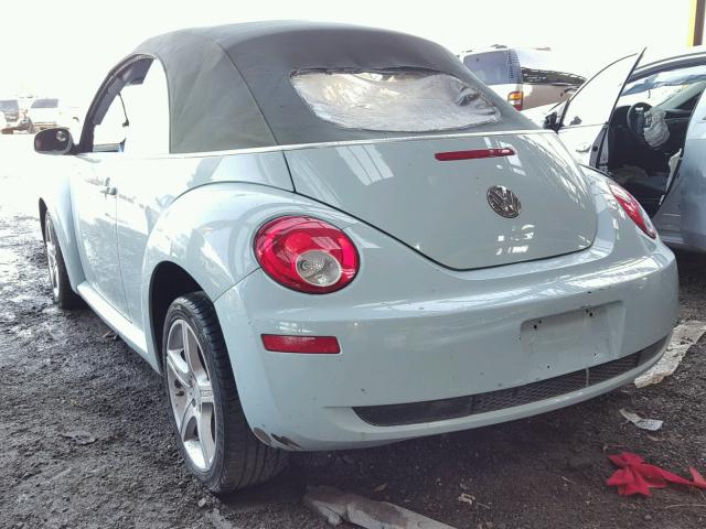 3VWSF31YX6M301214 - 2006 VOLKSWAGEN NEW BEETLE 蓝色 照片 3