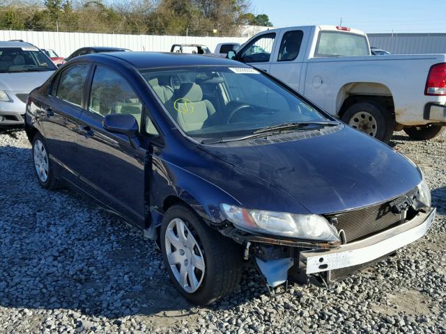 2HGFA1F59BH524487 - 2011 HONDA CIVIC LX BLUE photo 1