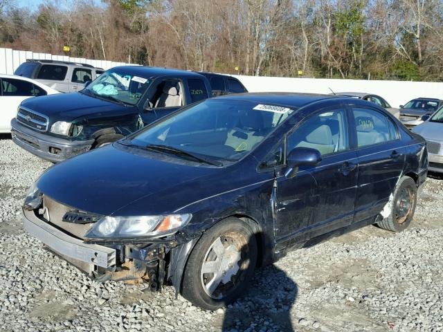 2HGFA1F59BH524487 - 2011 HONDA CIVIC LX BLUE photo 2