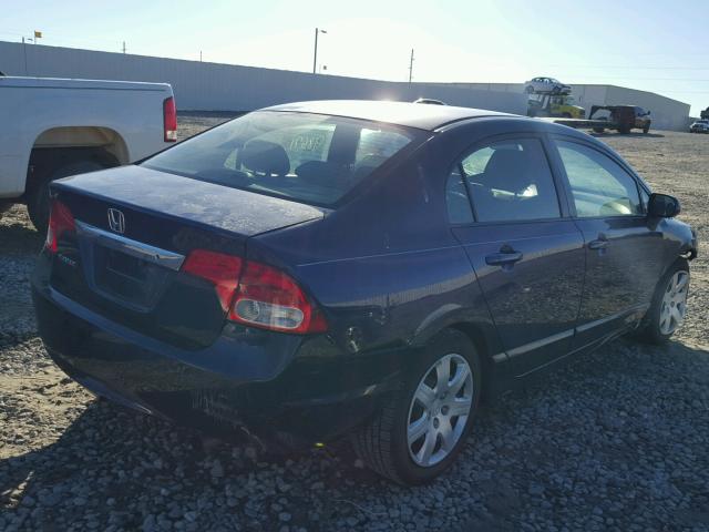 2HGFA1F59BH524487 - 2011 HONDA CIVIC LX BLUE photo 4