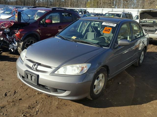 JHMES96695S010939 - 2005 HONDA CIVIC HYBR SILVER photo 2