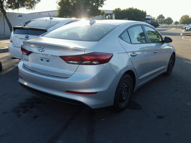 5NPD84LFXJH234961 - 2018 HYUNDAI ELANTRA SE SILVER photo 4