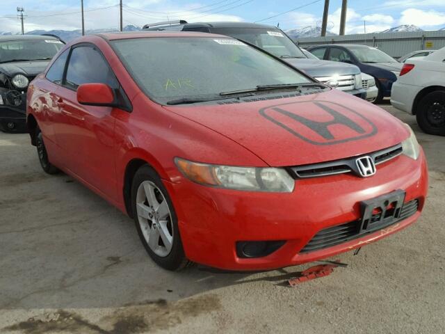 2HGFG128X7H507073 - 2007 HONDA CIVIC EX RED photo 1