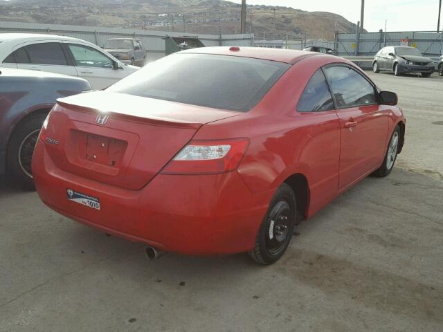 2HGFG128X7H507073 - 2007 HONDA CIVIC EX წითელი ფოტო 4