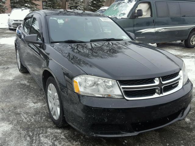 1C3CDZAB6CN128213 - 2012 DODGE AVENGER SE BLACK photo 1