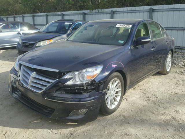 KMHGC4DE3BU135502 - 2011 HYUNDAI GENESIS 3. BLUE photo 2