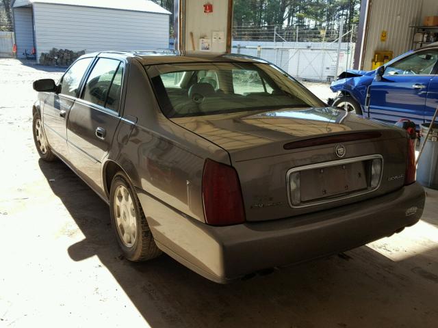 1G6KD54Y72U283795 - 2002 CADILLAC DEVILLE GRAY photo 3